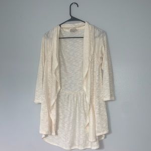 Cream sheer cardigan